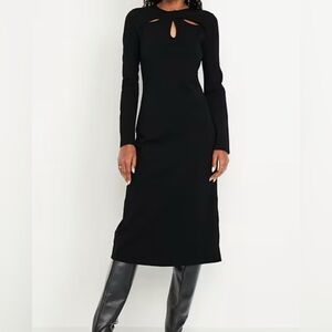 Old Navy twist neck midi dress